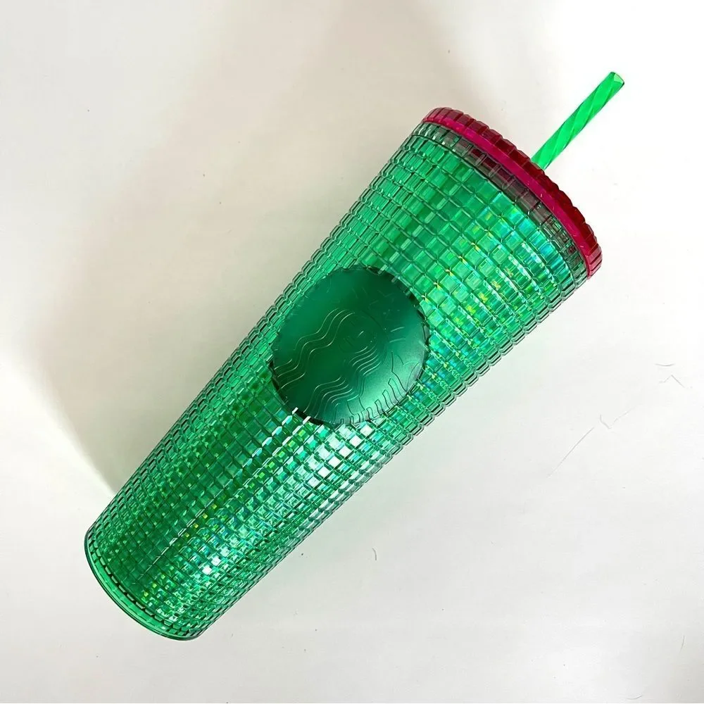STARBUCKS 24oz TUMBLER LIMITED EDITION BEST MOST FAVORITE IRIDESCENT GREEN